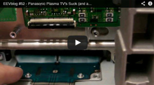 EEVblog guy fixes Panasonic Viera plasma TV with black tape!