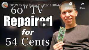 [VIDEO] $1 Fix for a Vizio E601i-A3 E-Series 60” Razor LED Smart TV