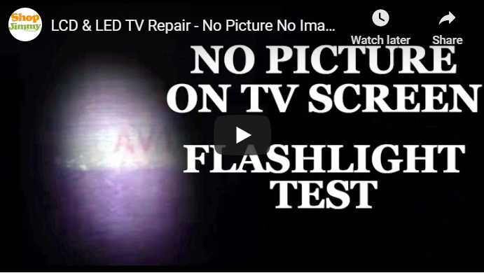 Ambitious Relative methodology Flashlight Test: Troubleshooting LCD/LED TV Screen (No image/pictures)